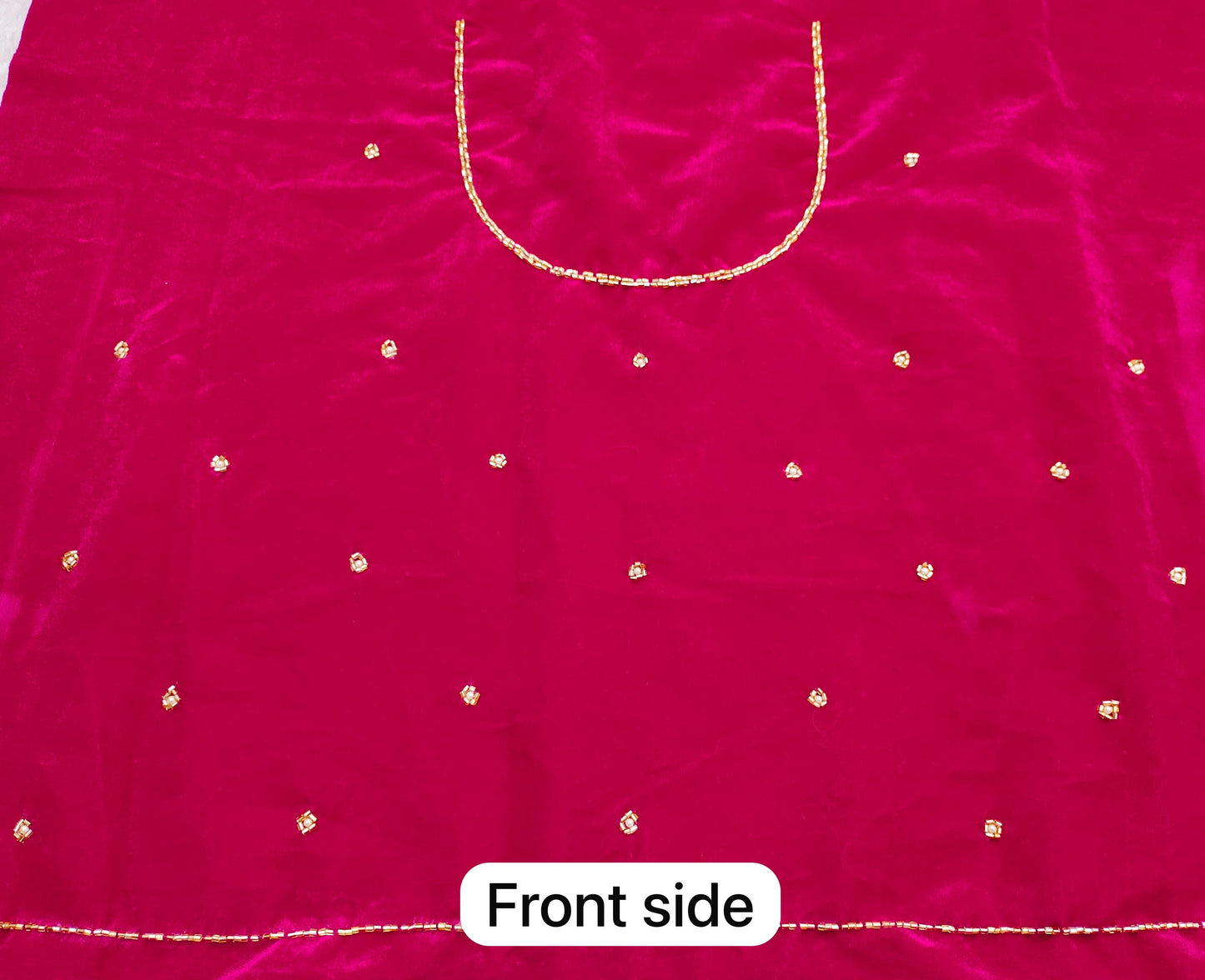 Soft Silk Two Tone Rangoli Saree With Velvet Blouse