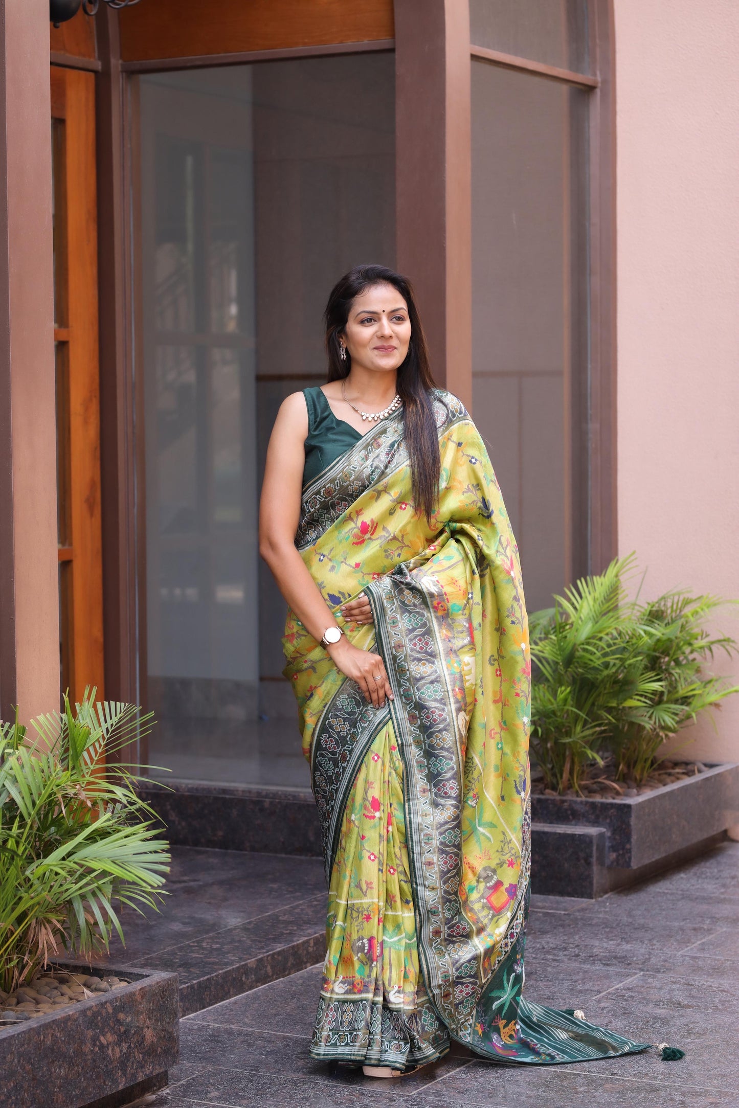 Pure Soft Patola Silk Saree With Weaving Blouse