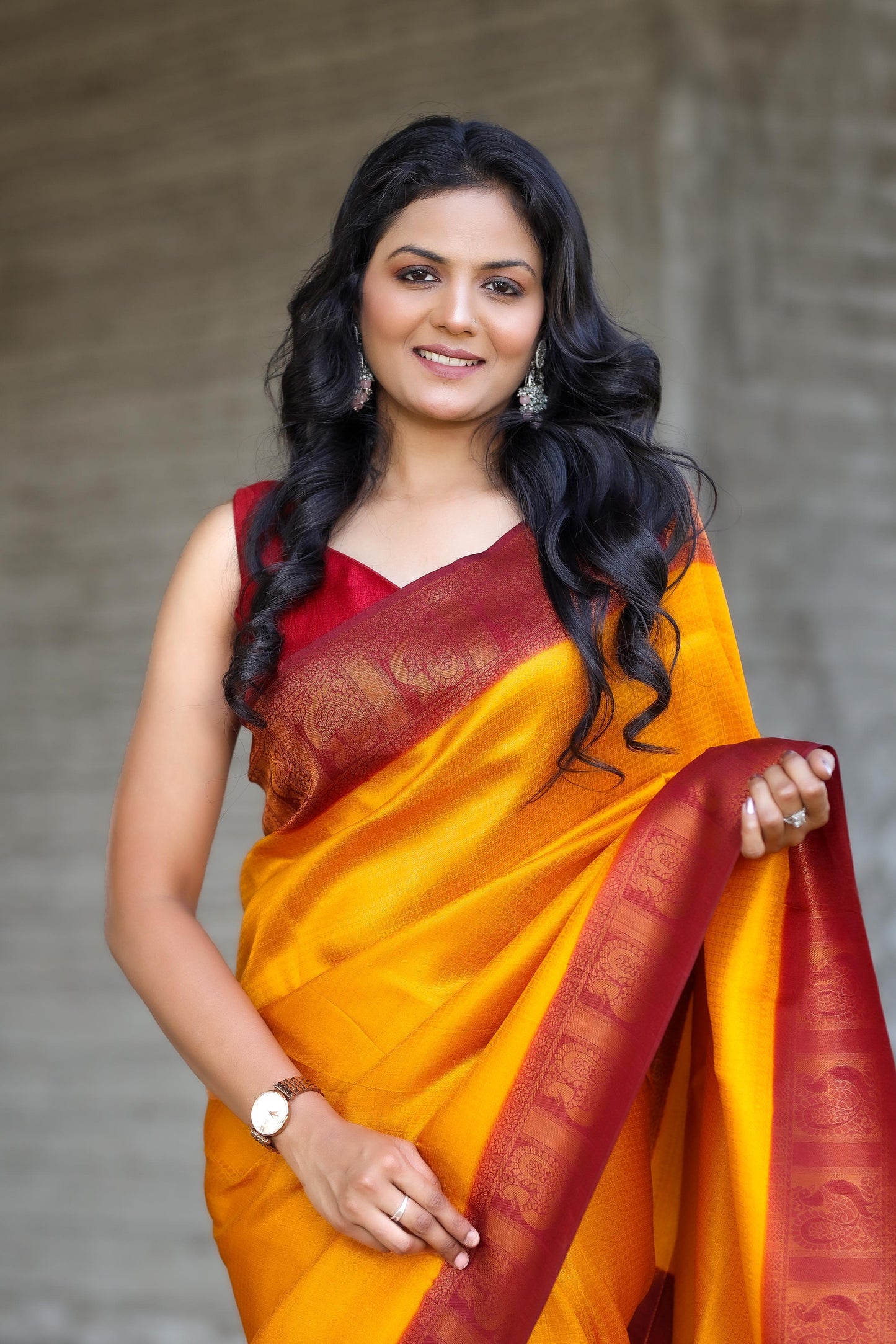 Yellow Silk Saree Soft Silk Beautiful New Arrival Saree With Woven Fabric Blouse