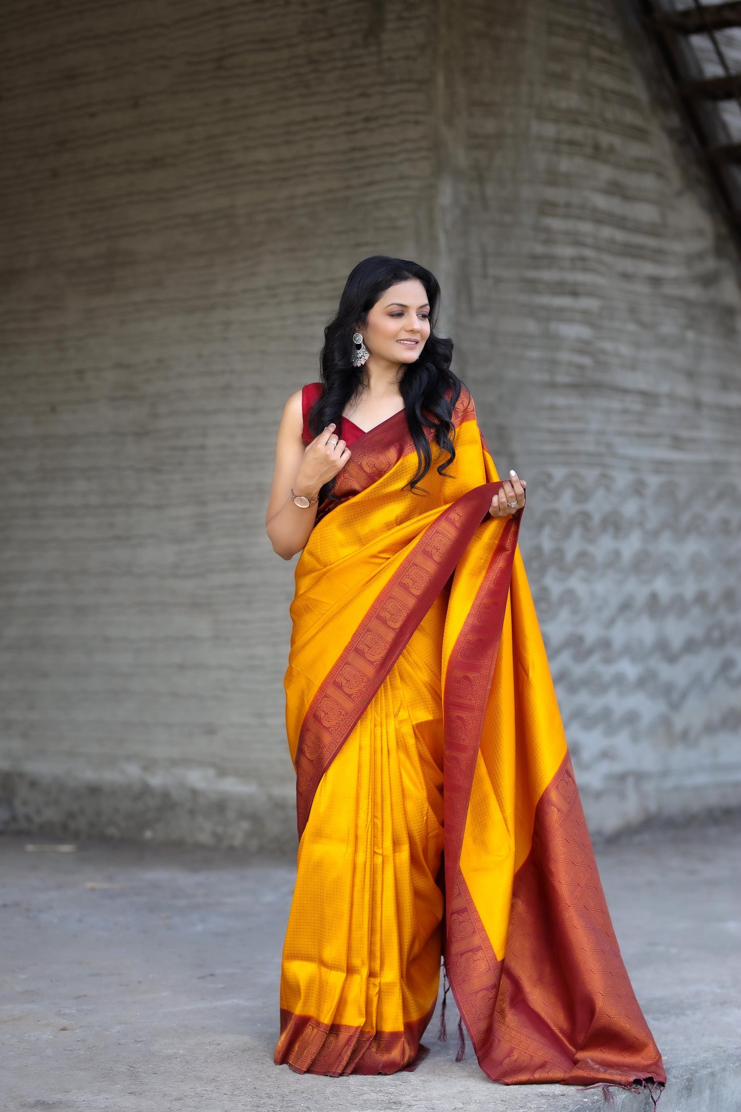 Yellow Silk Saree Soft Silk Beautiful New Arrival Saree With Woven Fabric Blouse