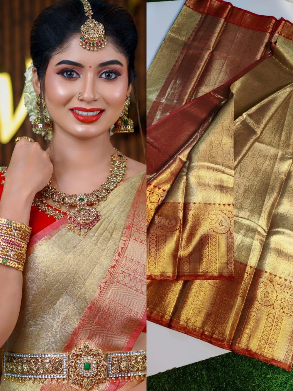 Bollywood Party Wear New Arrival Soft Silk Banarasi Silk Saree Blouse